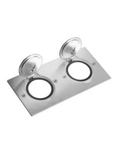 L089702 Grindinės dėžutės apdaila 2x2 mod. Legrand 089702 (nerūdijančio plieno) iš UAB SINTAS 2