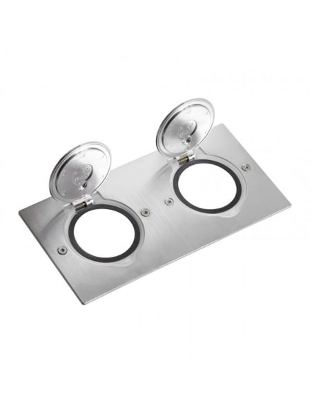 L089702 Grindinės dėžutės apdaila 2x2 mod. Legrand 089702 (nerūdijančio plieno) iš UAB SINTAS