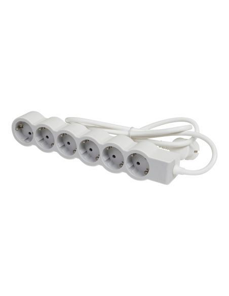 LEGRAND694557 6-vietų ilgiklis su įžeminimu Legrand 694557 (pilkas, 1.5m) iš UAB SINTAS