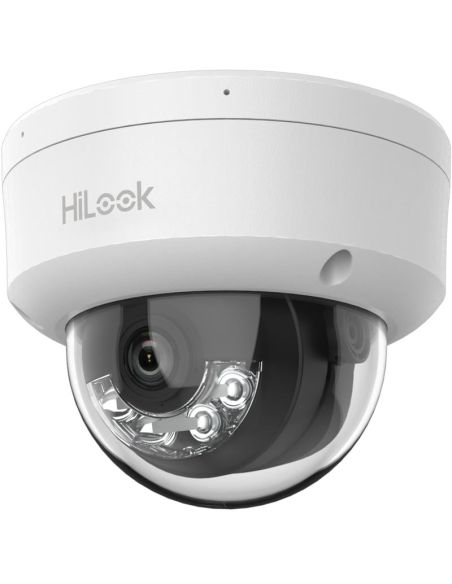 TVKIPIPCD140HLUF28 HiLook dome IPC-D140HA-LU F2.8 (balta, 4 MP, 30 m. IR, 30 m. LED, Hybrid Light) iš UAB SINTAS