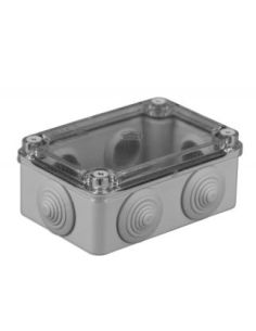 PAWSBOX206P Hermetinė dėžutė skaidriu dangteliu Pawbol S-BOX 206-P (pilka, 120x80x50) iš UAB SINTAS 2