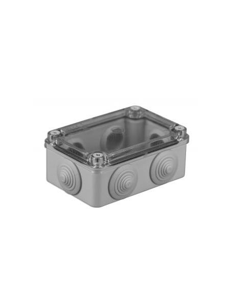 PAWSBOX206P Hermetinė dėžutė skaidriu dangteliu Pawbol S-BOX 206-P (pilka, 120x80x50) iš UAB SINTAS