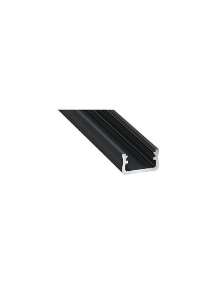 LUMPROFA3MB Aliuminis profilis Lumines LED juostoms A (juodas, anoduotas, 3m) iš UAB SINTAS