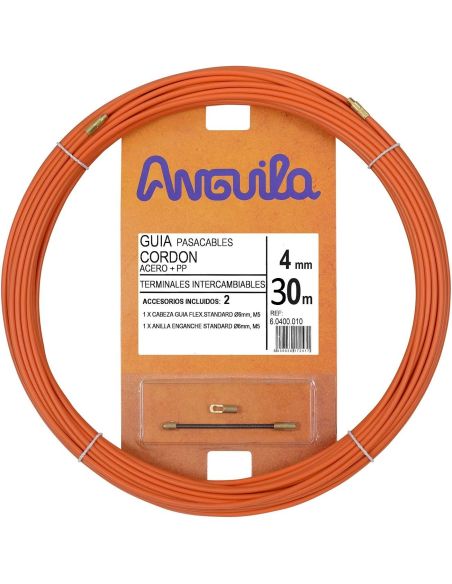 VPRATR4MM30MOR Kabelio pratraukėjas (30m, 4mm, oranžinis, plieninis) iš UAB SINTAS