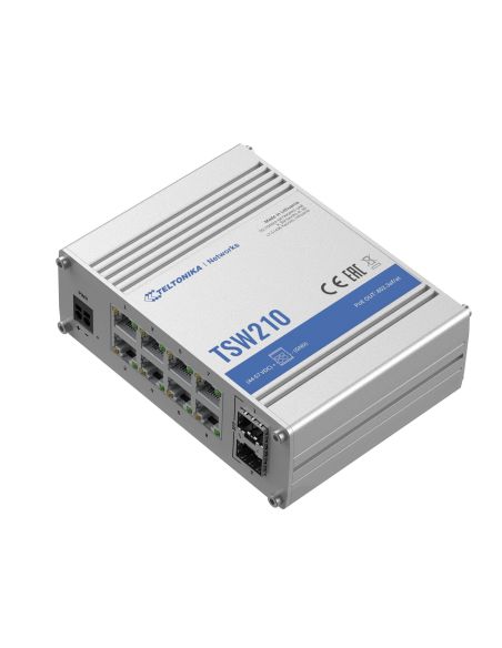 SWITCHTELTSW210 8 prievadų pramoninis komutatorius TELTONIKA TSW210 iš UAB SINTAS