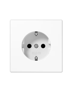 JUNGLS1520KLWW Kištukinis lizdas su įžeminimu ir dangteliu JUNG LS1520KLWW (baltas, 16A/250V) iš UAB SINTAS