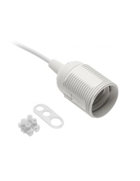 GTVGZE2700000 Lemputės lizdas su laidu baltas GTV GZ-E27000-00 (baltas, E27, 60W) iš UAB SINTAS