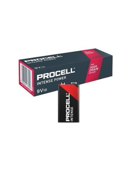 PROCELL9V10PCS Baterija Duracell Procell Intense 6LR61/9V Krona (10 vnt.) iš UAB SINTAS