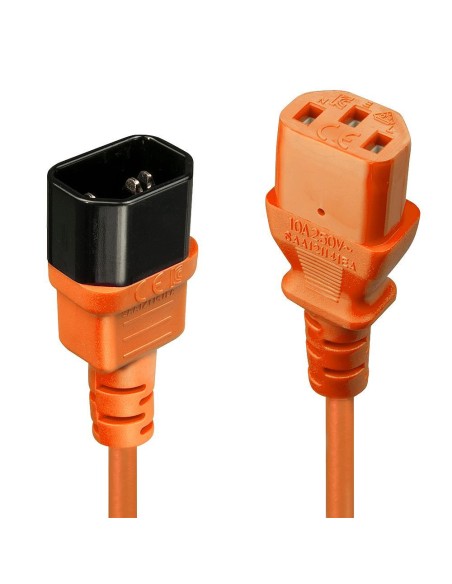 30473 CABLE POWER IEC EXTENSION 0.5M/ORANGE 30473 LINDY iš UAB SINTAS