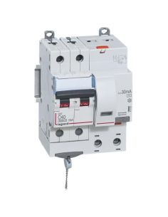 L411162 Srovės nuotekio relė su automatiniu jungikliu Legrand 411162 (C, 40A, 2P, 30mA, 230V) iš UAB SINTAS 2