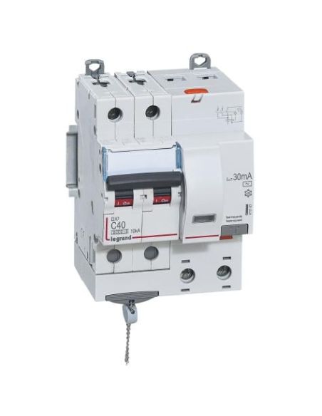 L411162 Srovės nuotekio relė su automatiniu jungikliu Legrand 411162 (C, 40A, 2P, 30mA, 230V) iš UAB SINTAS