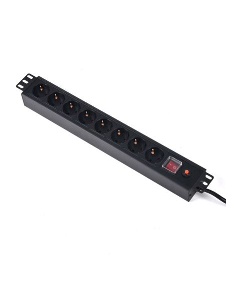 ESPMP8X22010/16A Maitinimo panelė 19'' 8X220V su viršsrovio apsauga iš UAB SINTAS