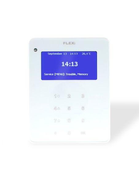 CVTRSK232LCDW Klaviatura Trikdis FLEXi SK LCD iš UAB SINTAS