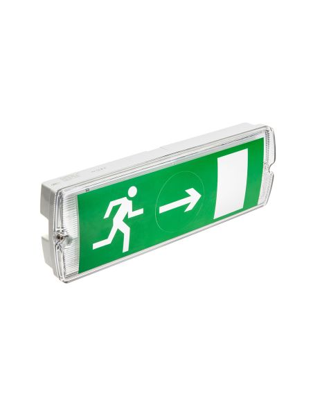 GTVSAHER1 SAHER-1 LED evakuacinis šviestuvas prie sienos (3W, 6400K, IP 65, 350mAh) iš UAB SINTAS