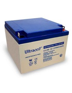 AU26/12 Akumuliatorius Ultracell UL26-12 (26 Ah, 12V) iš UAB SINTAS