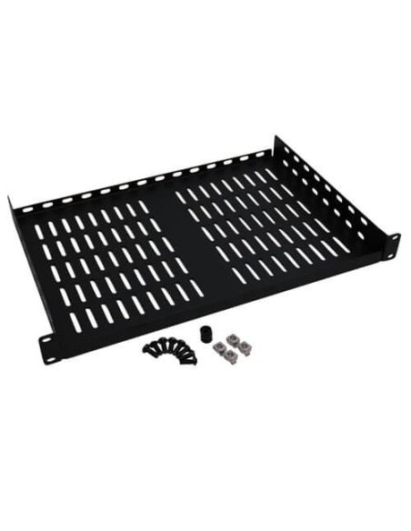 SL1U400UNIVBL Stacionari lentyna 19" 1U L450 (juoda) iš UAB SINTAS