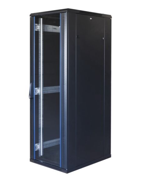 KS37U800X1000PASTNJTO Komutacinė spinta 19'' pastatoma 37U 800x1000x1833 (nesurinkta, juoda) iš UAB SINTAS