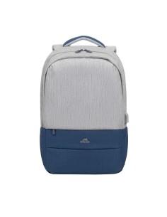 7567GREY/DARKBLUE NB BACKPACK ANTI-THEFT 17.3"/7567 GREY/DARK BLUE RIVACASE iš UAB SINTAS