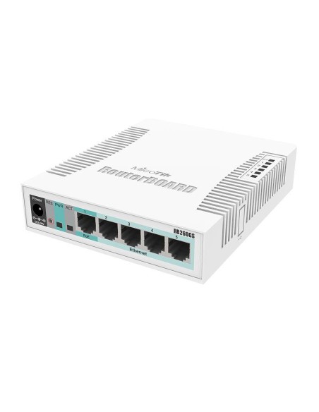 CSS106-5G-1S Switch|MIKROTIK|CSS106-5G-1S|Desktop/pedestal|5x10Base-T / 100Base-TX / 1000Base-T|1xSFP|CSS106-5G-1S iš UAB SINTAS