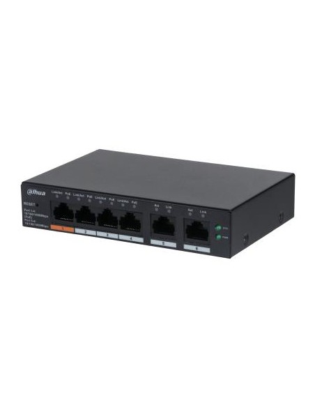 DH-CS4006-4GT-60 Switch|DAHUA|CS4006-4GT-60|Type L2|Desktop/pedestal|PoE ports 4|60 Watts|DH-CS4006-4GT-60 iš UAB SINTAS