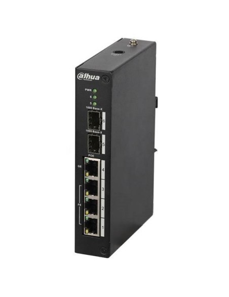 DH-PFS3206-4P-96 Switch|DAHUA|PFS3206-4P-96|Type L2|3x10Base-T / 100Base-TX|1x10Base-T / 100Base-TX / 1000Base-T|2x1000Base-X|DH
