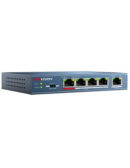 SWITCHDS3E0105PE 4 prievadų, 4 PoE komutatorius Hikvision DS-3E0105P-E iš UAB SINTAS