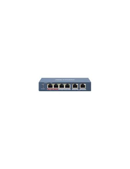 SWITCHDS3E0106HPE 6 prievadų, 4 PoE prievadų komutatorius Hikvision DS-3E0106HP-E iš UAB SINTAS