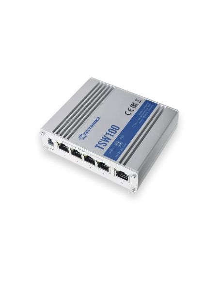 SWITCHTELTSW100 5 prievadų, 4 PoE prievadų komutatorius TELTONIKA TSW100 iš UAB SINTAS