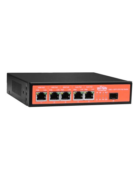 SWITCHWIPS306GFUPS 5 prievadų, 5 PoE komutatorius Wi-Tek WI-PS306GF-UPS iš UAB SINTAS