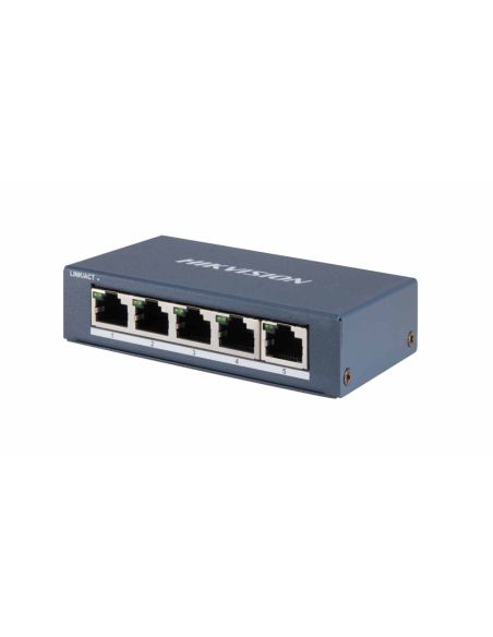 SWITCHDS3E0505PE Hikvision 5 prievadų 4 PoE prievadų komutatorius DS-3E0505P-E iš UAB SINTAS