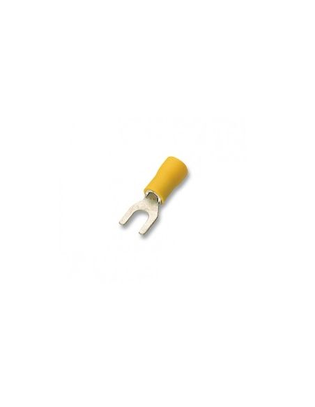 NAU6/4 AU presuojama izoliuota šakutė M4 (6 mm², geltona) iš UAB SINTAS