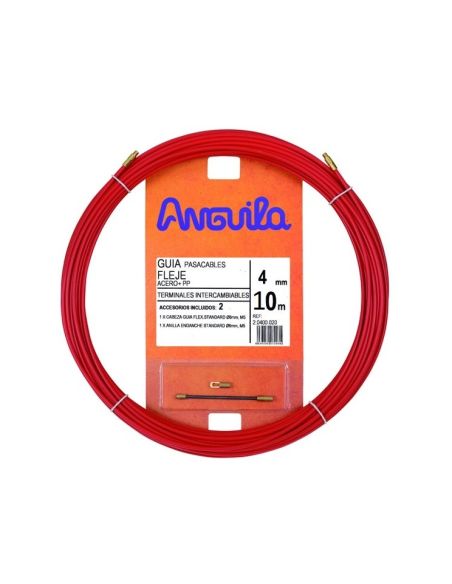 VPRATR4MM10MR Kabelio pratraukėjas (10m, 4mm, raudonas, plieninis) iš UAB SINTAS