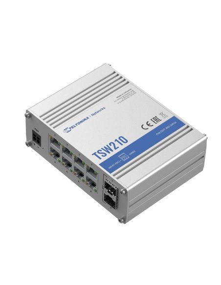 SWITCHTELTSW210 8 prievadų pramoninis komutatorius TELTONIKA TSW210 iš UAB SINTAS