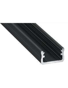LUMPROFA2MB Aliuminis profilis Lumines LED juostoms A (juodas, anoduotas, 2m) iš UAB SINTAS