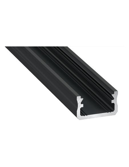 LUMPROFA2MB Aliuminis profilis Lumines LED juostoms A (juodas, anoduotas, 2m) iš UAB SINTAS