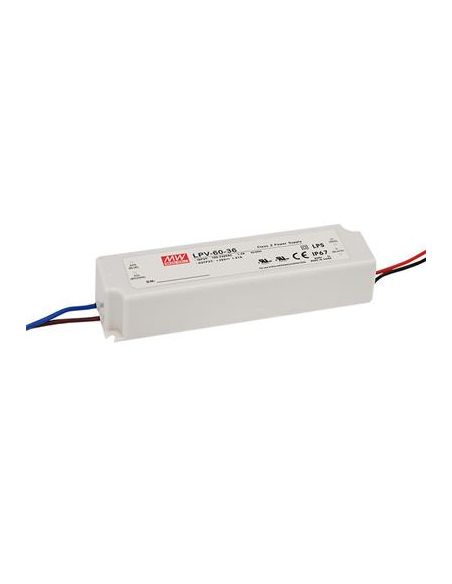 MWLPV6024 Impulsinis maitinimo šaltinis LED Mean Well LPV-60-24 (60W, 2.5A, 24V) iš UAB SINTAS
