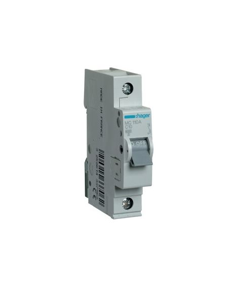 HMC110 Automatinis jungiklis Hager MC110 (10A, 1P, 230V, 6kA) iš UAB SINTAS