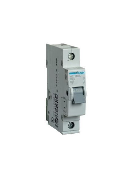 HMC140 Automatinis jungiklis Hager MC140 (40A, 1P, 230V, 6kA) iš UAB SINTAS