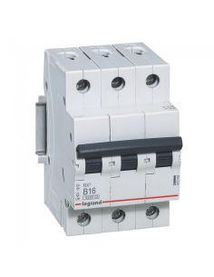 LAUTOMAT3P16AB Automatinis jungiklis MCB RX3 Legrand 419169 (16A, 3P, 400V, 6kA) iš UAB SINTAS