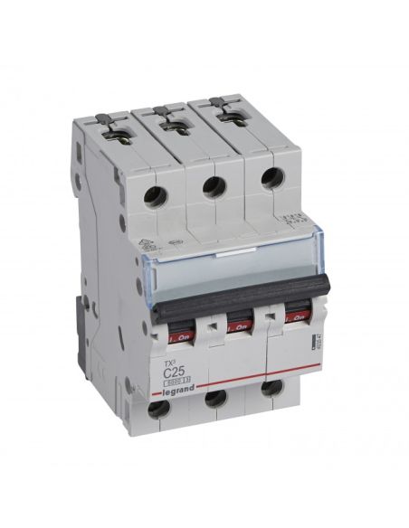 LAUTOMAT3P25ACMCBTX Automatinis jungiklis MCB RX3 TX 6000 Legrand 403547 (25A, 3P, 400V, 6kA) iš UAB SINTAS