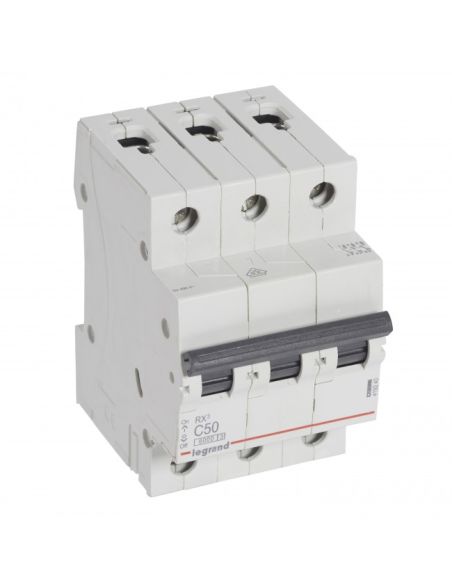 LAUTOMAT3P50AC Automatinis jungiklis MCB RX3 Legrand 419240 (50A, 3P, 230V, 6kA) iš UAB SINTAS