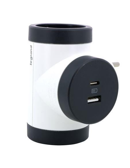 LEGRAND694522 Šakotuvas + USB A + USB C tipo jungtys Legrand 694522 (2 vietų) iš UAB SINTAS