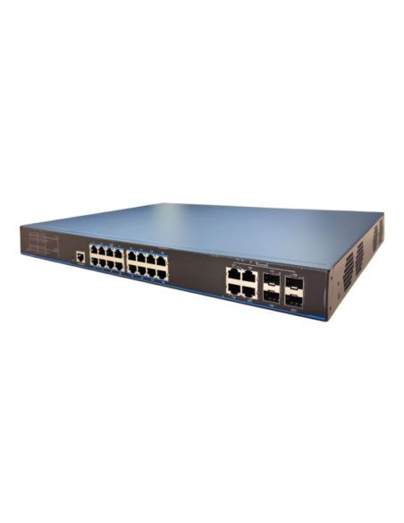 SWITCHUTP3320TSPSBL2 24 prievadų 16 PoE prievadų komutatorius Utepo UTP3-UTP3320TS-PSB-L2 iš UAB SINTAS