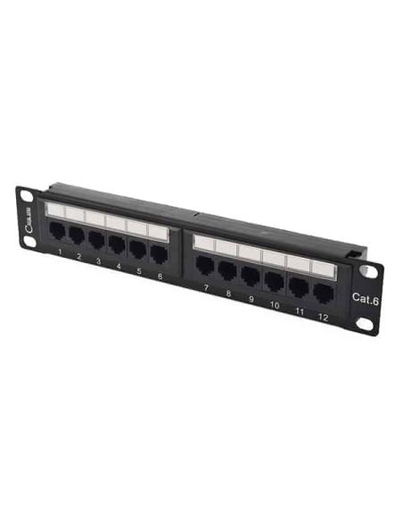 TKP1U12PUTP6AK Komutacinė panelė 19'' 1U, UTP 6A cat., 12 prievadų iš UAB SINTAS