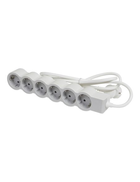 LEGRAND694557 6-vietų ilgiklis su įžeminimu Legrand 694557 (pilkas, 1.5m) iš UAB SINTAS