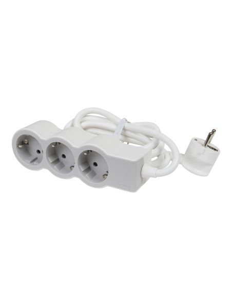 LEGRAND694559 3-vietų ilgiklis su įžeminimu Legrand 694559 (pilkas, 3m) iš UAB SINTAS