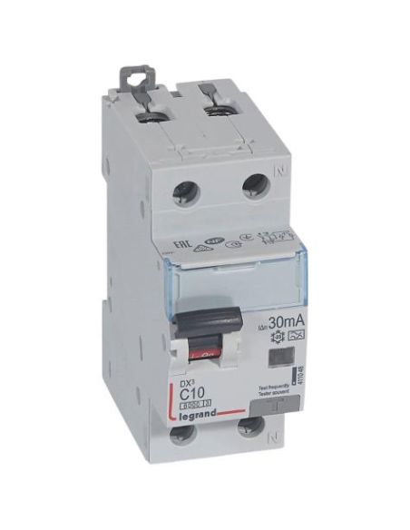 L411048 Srovės nuotekio relė su automatiniu jungikliu Legrand 411048 (C, 10A, 2P, 30mA, 230V) iš UAB SINTAS