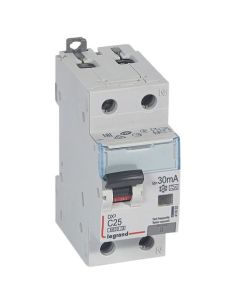 L411053 Srovės nuotekio relė su automatiniu jungikliu Legrand 411053 (C, 32A, 2P, 30mA, 230V) iš UAB SINTAS