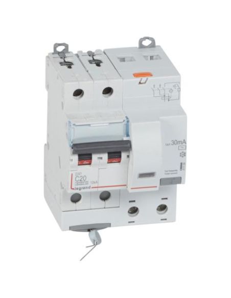 L411159 Srovės nuotekio relė su automatiniu jungikliu Legrand 411159 (C, 20A, 4P, 30mA, 230V) iš UAB SINTAS