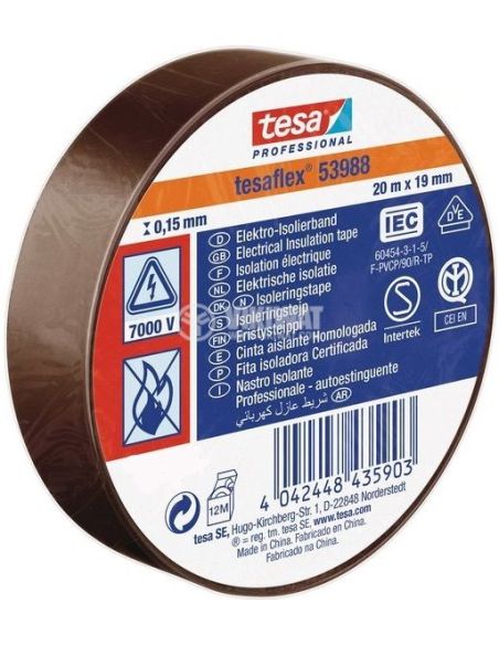 VIZOTRSPEC Izoliuojanti juosta TESA (ruda) 33m x 19mm 53988-00123-00 iš UAB SINTAS